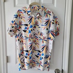 NWT Hurley Hawiian Button Down Shirt